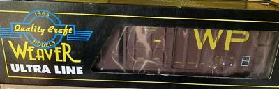WEAVER 3-RAIL WESTERN PACIFIC 50’ PLUG DOOR BOX CAR! O SCALE FREIGHT - Image 1 of 2