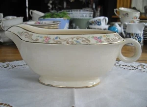 Barco de salsa de salsa vintage Paden City flores rosas ~ - Imagen 1 de 7