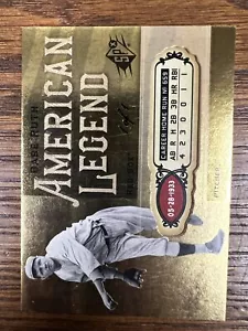 2008 SPx #BR10 Babe Ruth Babe Ruth American Legend #/1 - Imagen 1 de 2