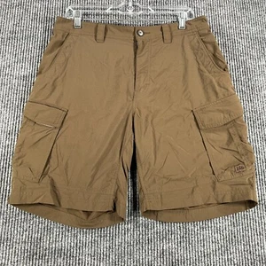 REI Sahara Cargo Shorts Mens XL Extra Large Brown Hiking Outdoor Casual - Picture 1 of 15