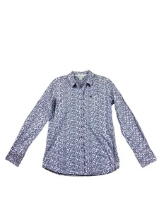 Camisa Ariat para mujer con botones grande ajustada geométrica al aire libre vaquera Top - Imagen 1 de 3