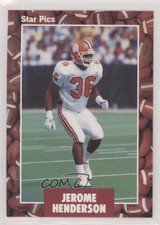 1991 Star Pics Certified Auto Jerome Henderson #55 Rookie Auto RC