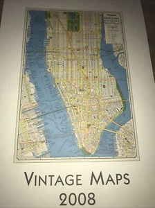 Cavallini & Co. - Vintage Maps - Posters - Calendar - 2008 - 19" x 13 1/2" - Bild 1 von 5