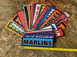 Paquete/lote de pegatinas de béisbol - calcomanías de vinilo de los 30 equipos de MLB - Imagen 1 de 3