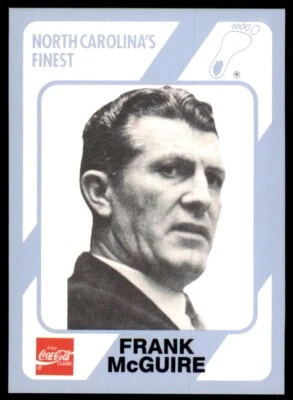 1989-90 Coca Cola Collegiate Collection Frank McGuire Basketball Cards #104 - Image 1 of 2