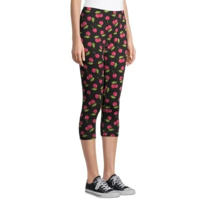 No Boundaries Capri Leggings Cherries Size Small NEW Juniors - Image 1 of 4