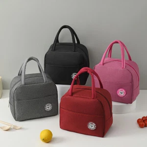 Thermal Insulated Lunch Bag Cool Bag Picnic Adult Kids Food Storage Lunch Box• - Picture 1 of 28