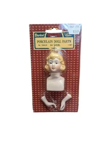 Darice Porzellan Puppe Teile Engel #1224-21 2,5" blonde Haare Neu im Karton Neu aus altem Lagerbestand Kopf Hände - Bild 1 von 7