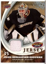 2008-09 Upper Deck Power Play Jerseys #JG Jean-Sebastien Giguere - Anaheim Ducks