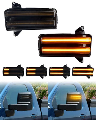 Sequential LED Towing Mirror Lights For 2020-2024 GMC Sierra Silverado 2500 3500 - Image 1 of 4