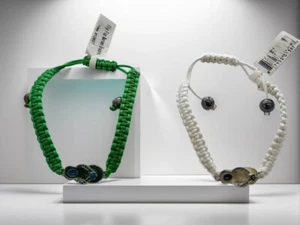 Flip Flop geflochtenes Seil Glücksbringer Bettelarmband - Bild 1 von 3