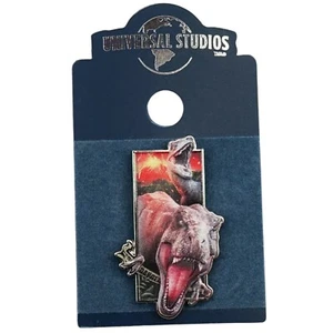 Universal Studios Jurassic World Blue & T-Rex Sculpted Pin - Picture 1 of 2