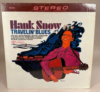 Hank Snow Travelin’ Blues Record VG+/VG, 1966 Camden - Image 1 of 4