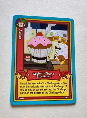 Tarjeta Coleccionable Webkinz Serie 2 Acción Goober's Grand Experiment B2-74/85 Foto 1 de 2