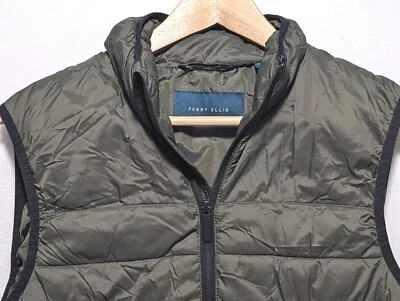 Мужской жилет Perry Ellis Portfolio размер Small на молнии легкий зеленый пуховик  - Изображение 1 из 4