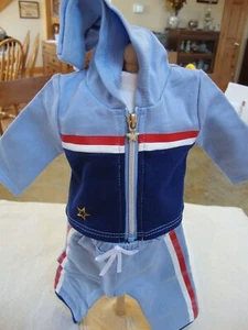 18" American Girl Doll TEAM AG JOGGER SET Blue Red White JACKET PANTS only New - Picture 1 of 1