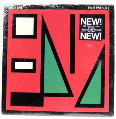 SPLIT ENZ ‎– True Colours  1980 1st US Issue LP Red Etched  SEALED   Neil Finn Foto 1 de 2