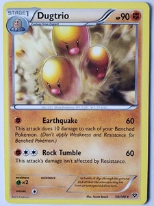 Dugtrio 59/146 LP - RARO Conjunto Base XY Tarjeta Pokémon No Holo - Envío Combinado de $2 - Imagen 1 de 2
