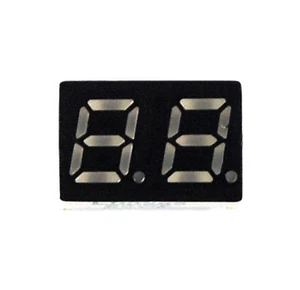 2pc 0.28" 7 Segment Dual Digit LD0286GWK * Green LED display CA LENOO Taiwan - Picture 1 of 5
