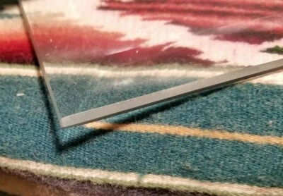 Clear Glass Beveled Edge 9” X 41 + Cabinet Door Pane Shelve Entry Hall Stand Top - Image 1 of 4