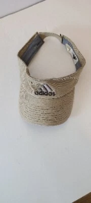Adidas Visera Correa Ajustable Tostado Caqui Sombrero Deportes, Golf, Tenis, Buen Estado Foto 1 de 4