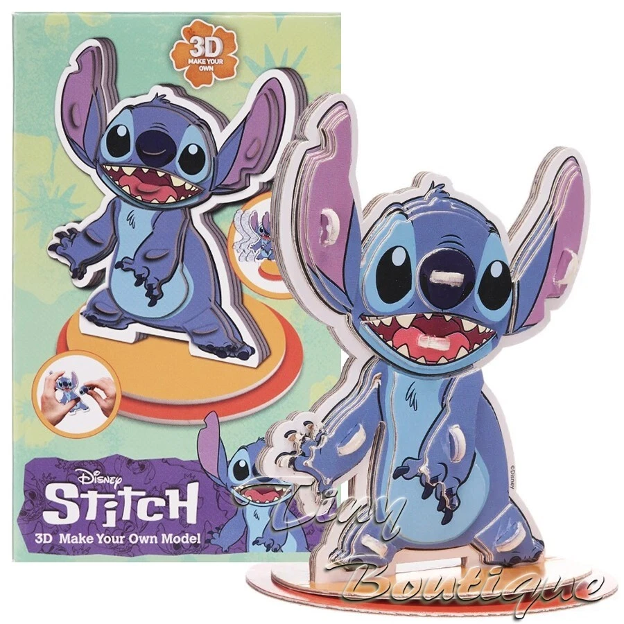 Disneys Stitch 3D Puzzle Figure Make You Own Model Toy 6+ Years - Image 1 of 2