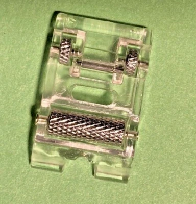 Clear Snap-On Roller Foot for Viking Husqvarna Sewing Machines Fits "H" Models - Image 1 of 4