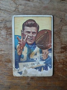 1952 Bowman Large 21 Billy Howton ROOKIE Rice/Green Bay Packers Filler Poor b