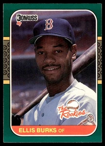 1987 Donruss The Rookies Ellis Burks Rookie Boston Red Sox #5 - Picture 1 of 2