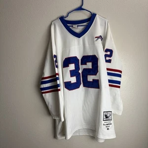 Vintage Mitchell Ness O.J. Simpson 32 Buffalo Bills Long Sleeve Jersey Size 54 - Picture 1 of 11