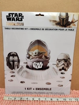 Disney Star Wars The Mandalorian Kit de Decoración de Mesa 23 Piezas Conjunto de Decoración de Cumpleaños Foto 1 de 4