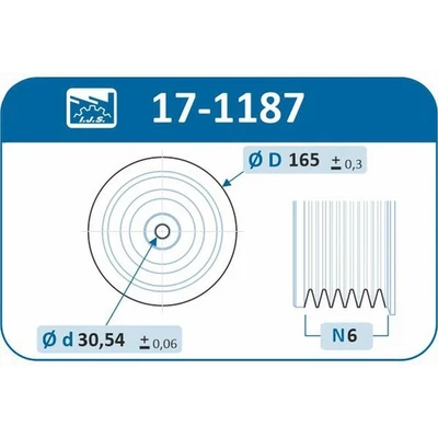 ORIGINAL® Ijs Group Riemenscheibe, Kurbelwelle für Opel ASTRA J Caravan ASTRA - Bild 1 von 4