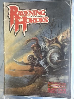WFB Warhammer Fantasy Ravening Hordes 1987 2nd Edition Army Rulebook Book - Image 1 of 3