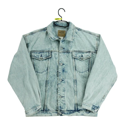Gap Vintage Y2K Trucker Jacket Hombre Talla M Azul Claro #QWE1205 - Imagen 1 de 4