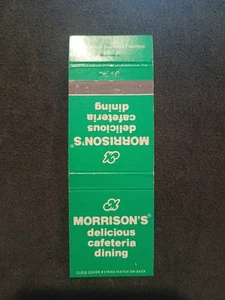 Cubierta de libro de cerillas Morrison's Delicious Cafetería Dining - Imagen 1 de 2