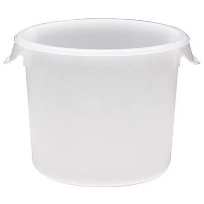Contenedor de almacenamiento redondo Rubbermaid Commercial Fg572600wht, 12 cuartos, paquete 6 Foto 1 de 2