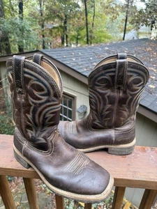 Botas vaqueras Ariat Hybrid Rancher 10014067 de cuero marrón para hombre talla 9 D - Imagen 1 de 13