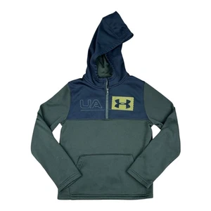 Under Armour Hoodie Loose Coldgear Boys - Size YSM Green - Picture 1 of 8