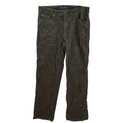 Pantalones de vestir Tommy Hilfiger para mujer talla 8 marrón pana corte bootleg Foto 1 de 4