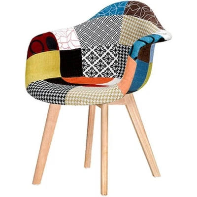 BUYBUY Poltroncina serie Picasso in PP con seduta in spugna ricoperta con stoffa - Immagine 1 di 4