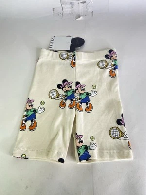 Zara x Disney Minnie Mouse Girls Size 3 3T Cotton Stretch Rib Knit Shorts - Изображение 1 из 4
