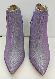 Stivaletti donna Allegra K viola a punta tacco scintillante misura 6,5 - Foto 1 di 11