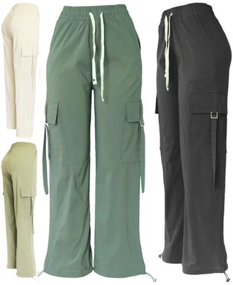Women's Quick Dry Summer Hiking Cargo Pants Outdoor Workout Lightweight Pants - Image 1 of 4