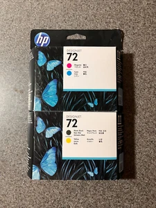 SET OF 72 HP PRINTHEAD DESIGNJET C9383A AND C9384A LOT OF 2 EXP 2022 - Picture 1 of 3