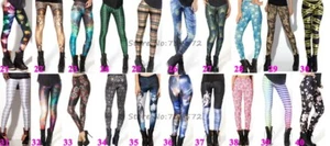 LEGGINGS "CLEARANCE"3D PRINT PLUS SIZE UK6-20 YOGA SPORT BEACH STREETWEAR PARTY - Picture 1 of 28