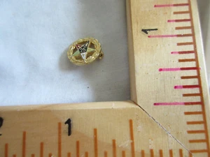 Vintage Gold Star, 25 Year Crown Award,  pinback, pin, lapel pin - Picture 1 of 4