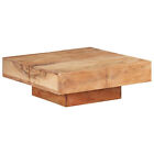 Coffee Table 80x80x28  Solid Acacia Wood R0r5