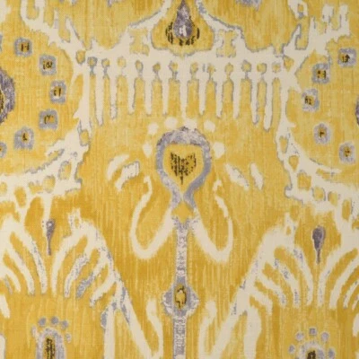 Rollo de tela de 60 yardas, estampado, 100 % algodón, 54" de ancho, étnico, nativo, amarillo Foto 1 de 3