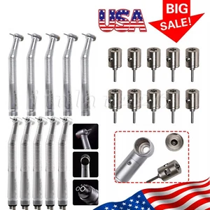 1-5Pcs NSK Style Dental High Speed Handpieces Push Button 2/4Holes Steel Rotor - Picture 1 of 19