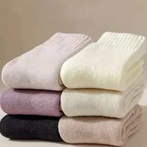 3 Pairs Lady Warm Wool Blend Socks Thick Thermal Boot Socks Cashmere Soft Casual - Picture 1 of 16
